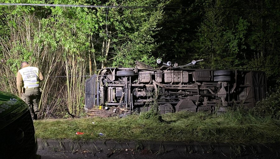 Tragedia en Biobío: 2 fallecidos y 18 heridos deja accidente en ruta Laja - Los Ángeles