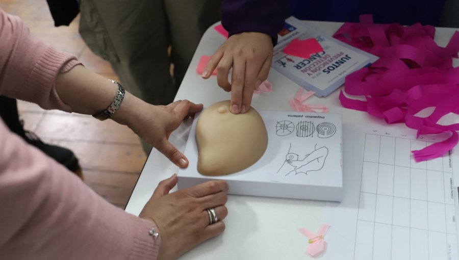 Con intervención sobre el autoexamen, conmemoran en Valparaíso el Mes de Sensibilización sobre el Cáncer de Mama