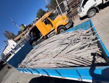 Capturan a 8 bolivianos en un camión con 6.000 kilos de cable de aluminio robado en Antofagasta