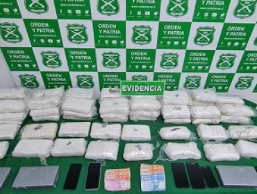 Sorprenden a dos sujetos con 70 kilos de drogas ocultos en un automóvil en Antofagasta