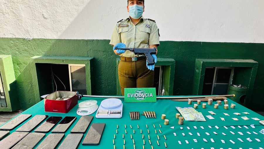 Seis detenidos en Viña del Mar por amenazar a Carabineros y portar armas y drogas