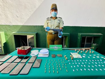 Seis detenidos en Viña del Mar por amenazar a Carabineros y portar armas y drogas