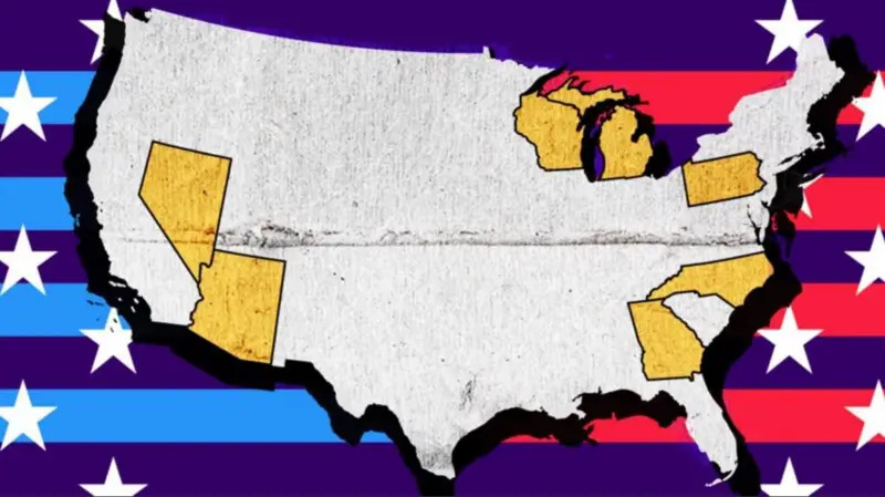 Cuáles son los siete estados clave que definirán la elección entre Harris y Trump y el crucial papel de los latinos de Pensilvania