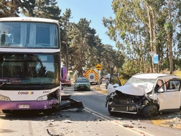 Bebé de 11 meses se encuentra en riesgo vital tras violento accidente de tránsito en El Quisco