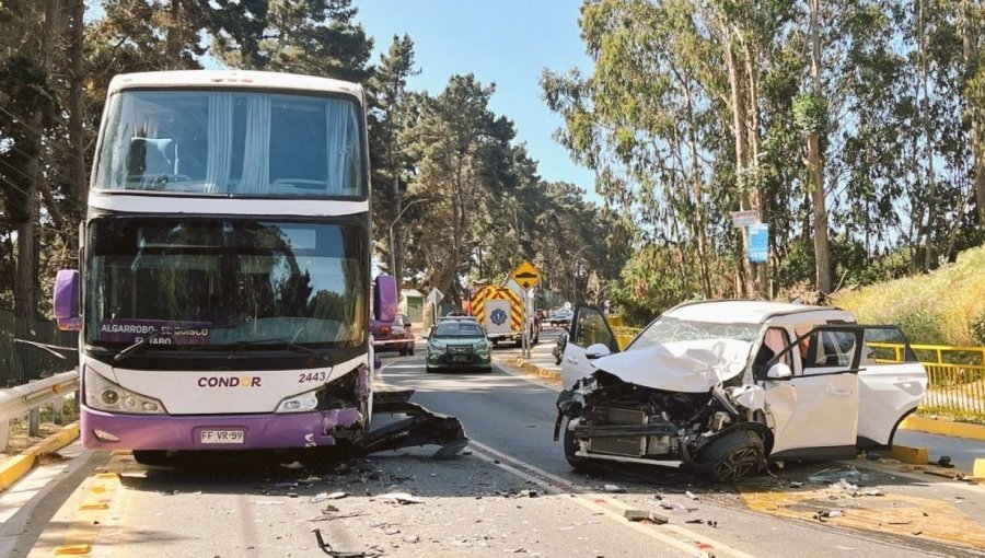 Bebé de 11 meses se encuentra en riesgo vital tras violento accidente de tránsito en El Quisco