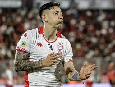 Rodrigo Echeverría convirtió un gol en el triunfo de Huracán ante Newell's en Argentina