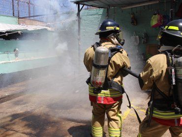 Simulacro de incendio en cárcel de Los Andes movilizó a gendarmes y equipos de emergencia