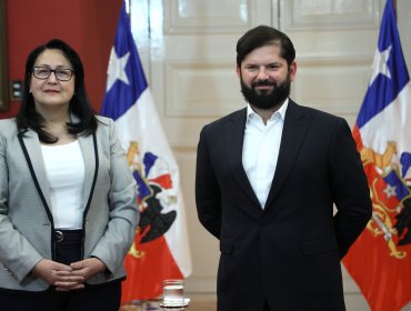 Presidente Boric recibió en audiencia en La Moneda a la contralora Dorothy Pérez