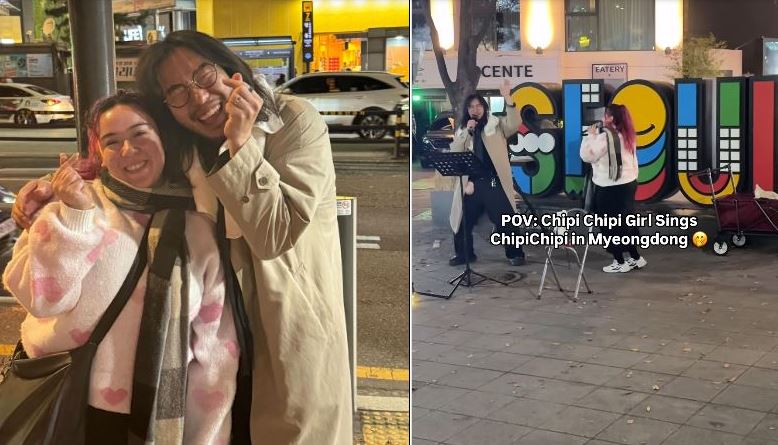 Christell sorprende a asiáticos tras cantar ''Dubidubidu'' en las calles de Corea del Sur