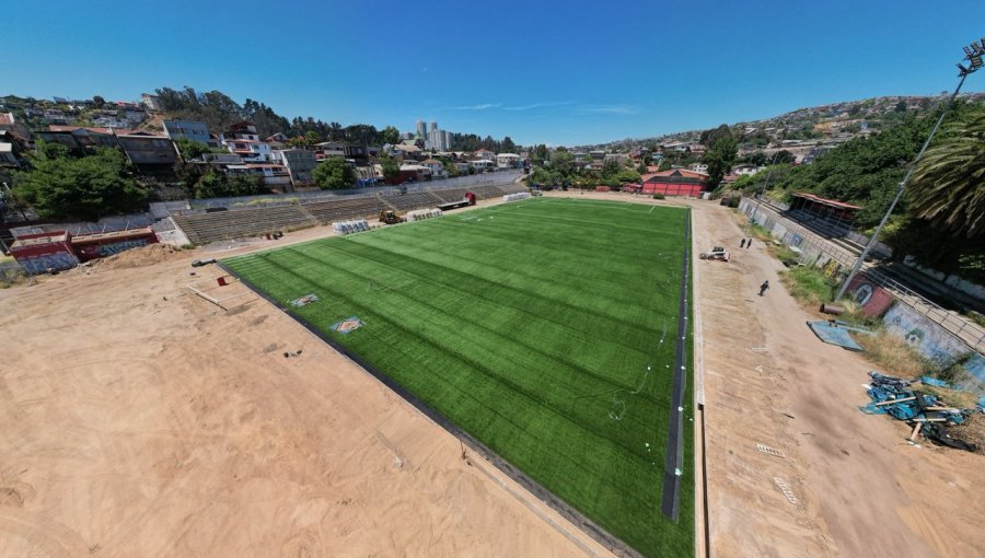 Estadio O'Higgins en Valparaíso se encuentra próximo a ser entregado para realizar actividad deportiva