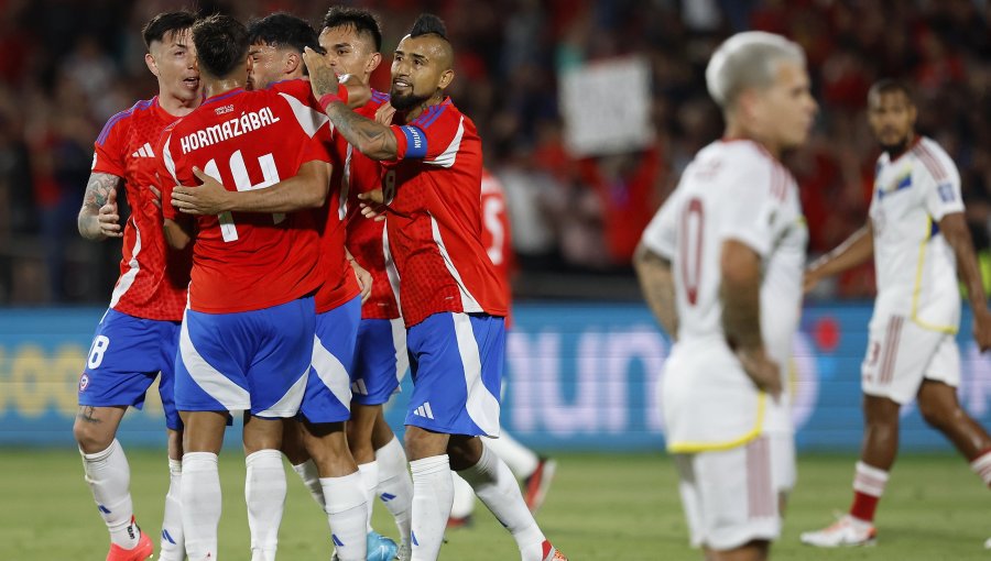 Chile toma oxígeno en las Clasificatorias tras remontar y golear a Venezuela en el Estadio Nacional