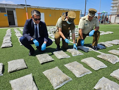 Prisión preventiva para colombiano que transportaba grandes cantidades de marihuana y pasta base en Antofagasta