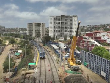 Avance en las obras de la futura Estación Valencia de Quilpué permite retornar a la frecuencia habitual del Tren Limache - Puerto