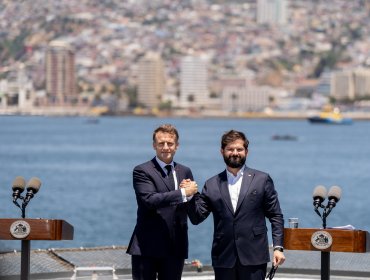 Presidente Macron da fuerte espaldarazo a Valparaíso para ser sede del Tratado de Alta Mar: "Francia apoya la candidatura"