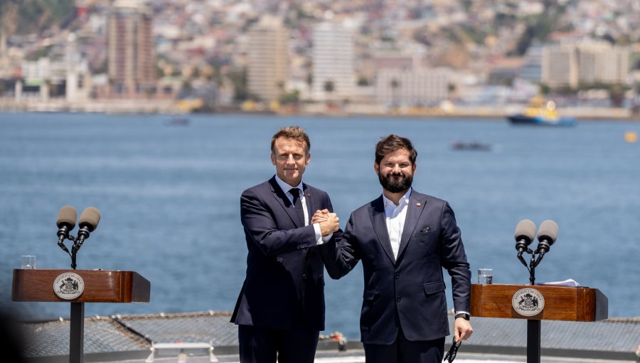 Presidente Macron da fuerte espaldarazo a Valparaíso para ser sede del Tratado de Alta Mar: "Francia apoya la candidatura"