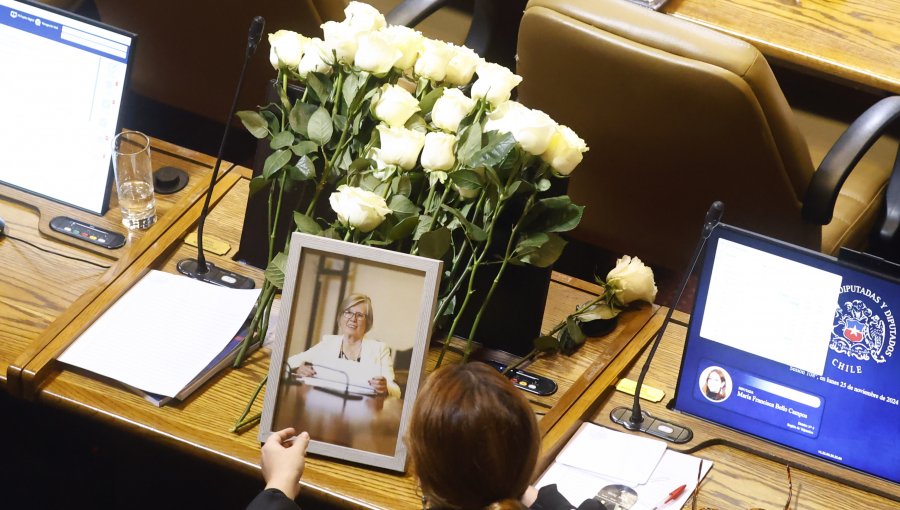 Sala de la Cámara homenajeó con un minuto de silencio a la fallecida diputada Mercedes Bulnes