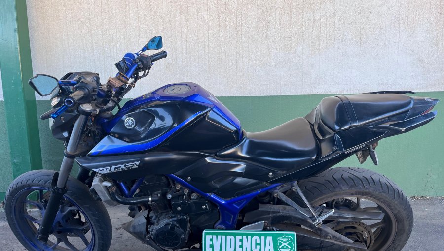 Hombre que circulaba en motocicleta robada el año pasado fue detenido en Quintero