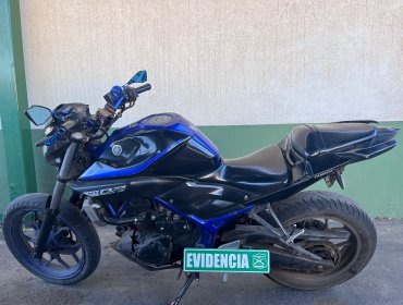 Hombre que circulaba en motocicleta robada el año pasado fue detenido en Quintero