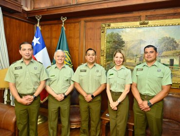 General director destacó a Carabineros de La Cruz que lideraron procedimiento de rescate en el río Aconcagua