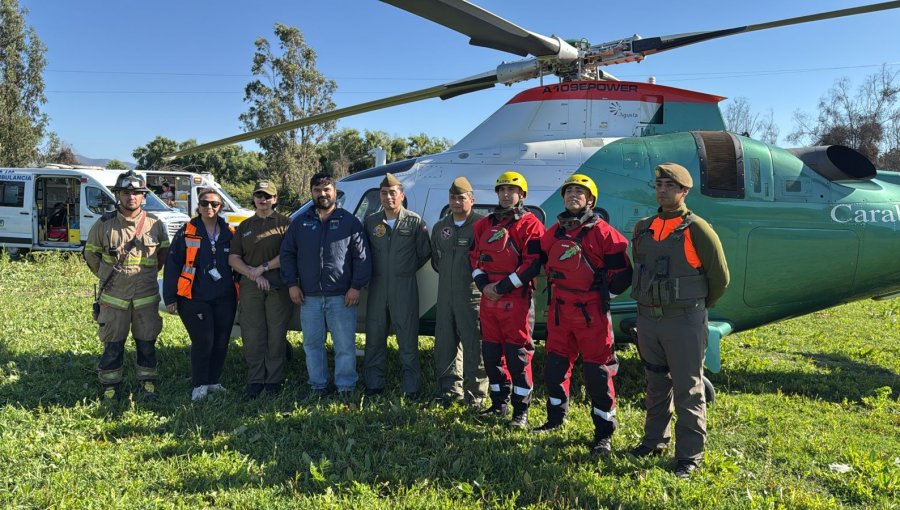 Cinco personas son arrastradas en La Cruz por caudal del río Aconcagua en el sector de Lo Rojas