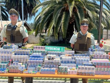 Dos personas fueron detenidas por robo a camión repartidor de cigarros y receptación de vehículo en Puchuncaví