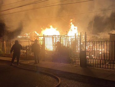 Tragedia en Hijuelas: Dos personas perdieron la vida en incendio que destruyó una vivienda en el sector rural de Rabuco