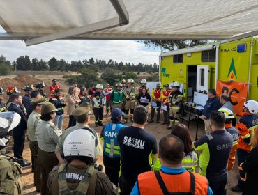 Realizan simulacro en Quilpué para fortalecer las capacidades de respuesta frente a emergencias como incendios forestales