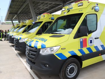 SAMU de la red Viña del Mar - Quillota recibió nueve ambulancias nuevas para mejorar sus capacidades de traslado