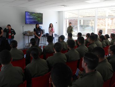 Conaf Valparaíso capacitó a 190 carabineros en formación en materias de prevención de incendios forestales