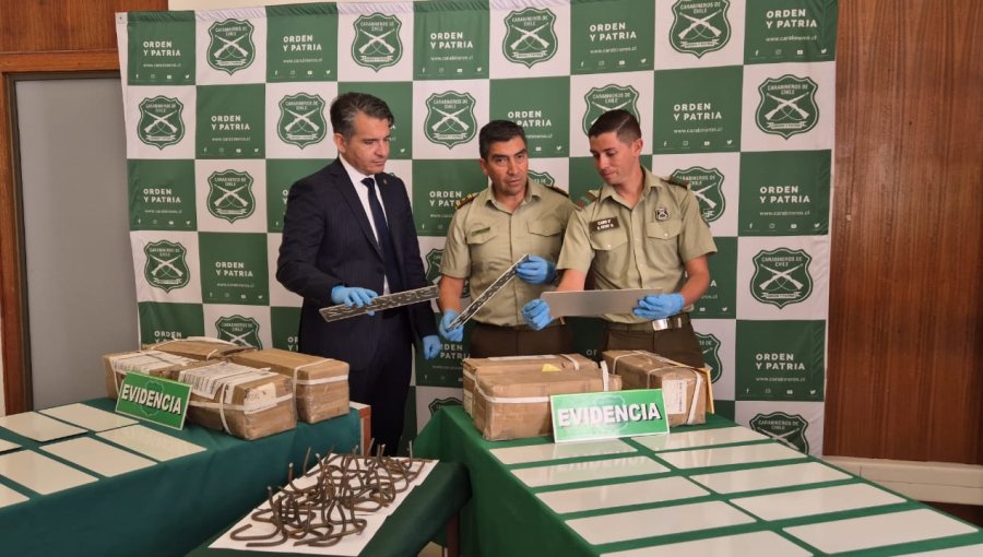 Incautan marihuana y casi mil placas metálicas para fabricación de patentes falsificadas en Chañaral