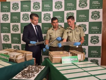 Incautan marihuana y casi mil placas metálicas para fabricación de patentes falsificadas en Chañaral