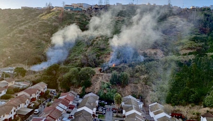 Vecinos retienen a mujer tras acusarla de iniciar focos de fuego en zona afectada por el megaincendio de febrero en Viña del Mar