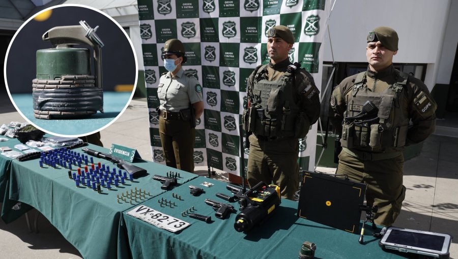 Cae banda que robaba autos para adquirir droga y traficarla en Valparaíso: Tenían alto poder de fuego y hasta una granada