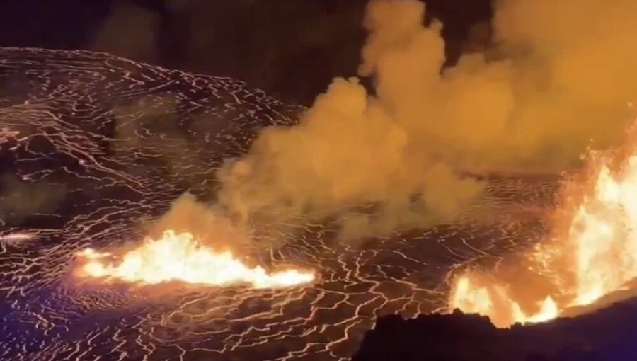 Volcán Kilauea de Hawái entra nuevamente en erupción con fuentes de lava de hasta 80 metros