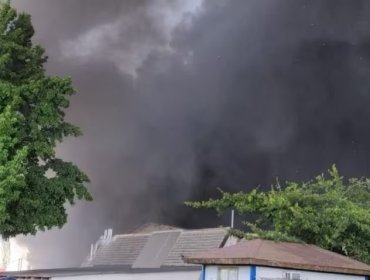 Incendio de grandes proporciones consume instalaciones de empresa frutícola en Requínoa