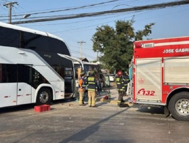 18 heridos tras choque de dos buses en Estación Central: “Las personas atrapadas ya fueron rescatadas”