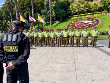 Nuevo contingente de Carabineros llega a reforzar la seguridad en zonas de Viña del Mar