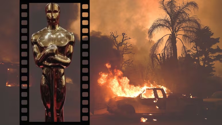 Retrasan calendario de los Oscar y detienen rodaje de series tras incendios en California