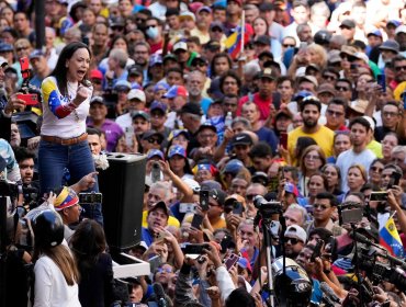 Comando de Machado denuncia que la líder opositora fue "violentamente interceptada" tras manifestación en Caracas