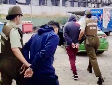 Carabineros detuvo a tres delincuentes que robaron a turista extranjera en Valparaíso