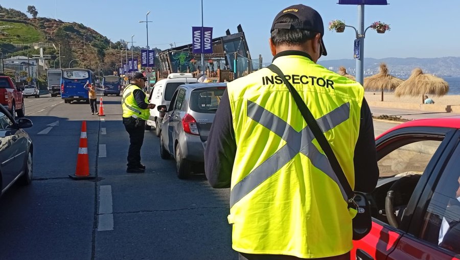 Fiscalizaciones vehiculares en Reñaca y Concón dejan más de medio centenar de citaciones al tribunal