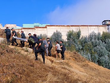 Realizan simulacro de incendio forestal en la unidad que alberga a la población femenina en la cárcel de Valparaíso