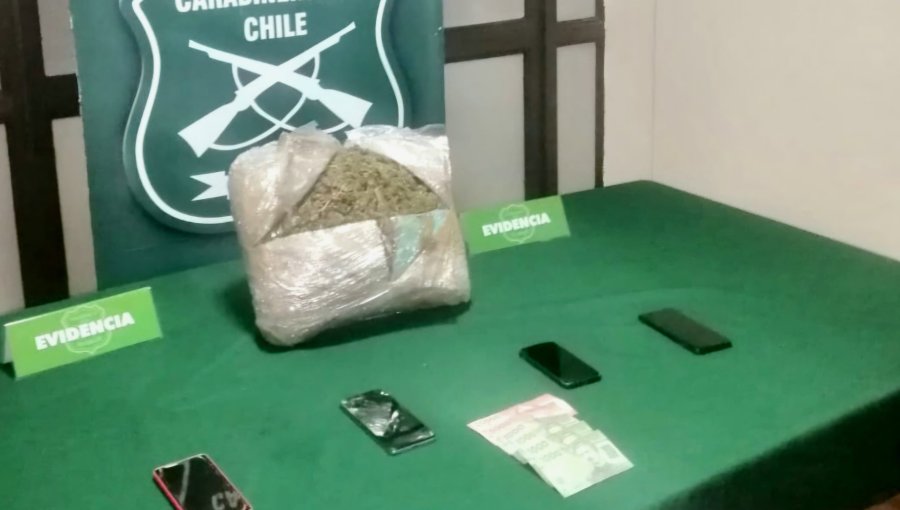 Decomisan más de 5 kilos de droga y detienen a cuatro hombres tras control en la ruta 5 Sur en La Araucanía