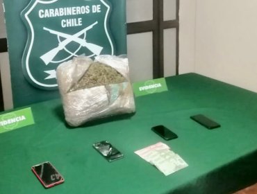 Decomisan más de 5 kilos de droga y detienen a cuatro hombres tras control en la ruta 5 Sur en La Araucanía