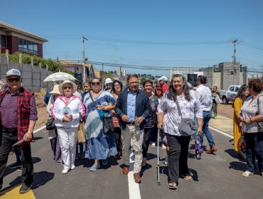 Nuevo tramo de la avenida Concón - Reñaca Oriente fue entregado a la comunidad