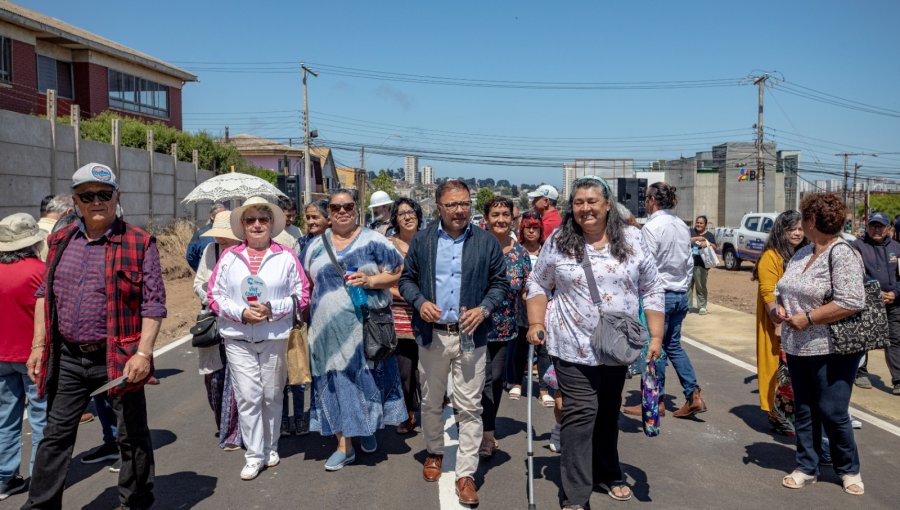 Nuevo tramo de la avenida Concón - Reñaca Oriente fue entregado a la comunidad