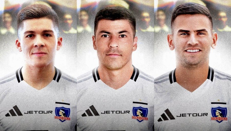 Colo-Colo oficializó los fichajes de Víctor Felipe Méndez, Tomás Alarcón y Sebastián Vegas