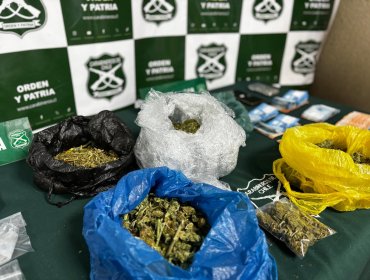 Detienen a tres personas por el delito de tráfico de drogas en Viña del Mar y Quilpué