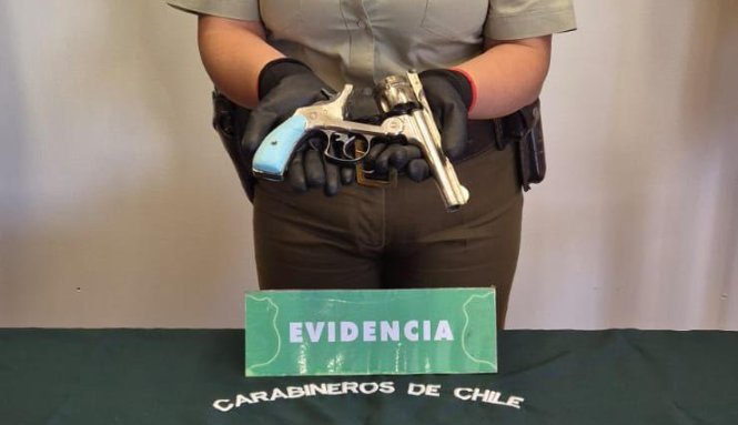 Detienen a un joven por amenazas, porte ilegal de arma de fuego y munición en Quillota