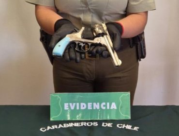 Detienen a un joven por amenazas, porte ilegal de arma de fuego y munición en Quillota